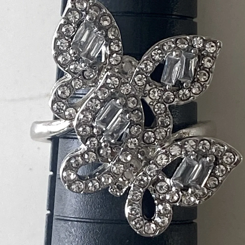 Butterfly Rhinestone Ring